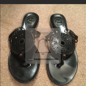 Jack Rogers Black Jelly Sandal